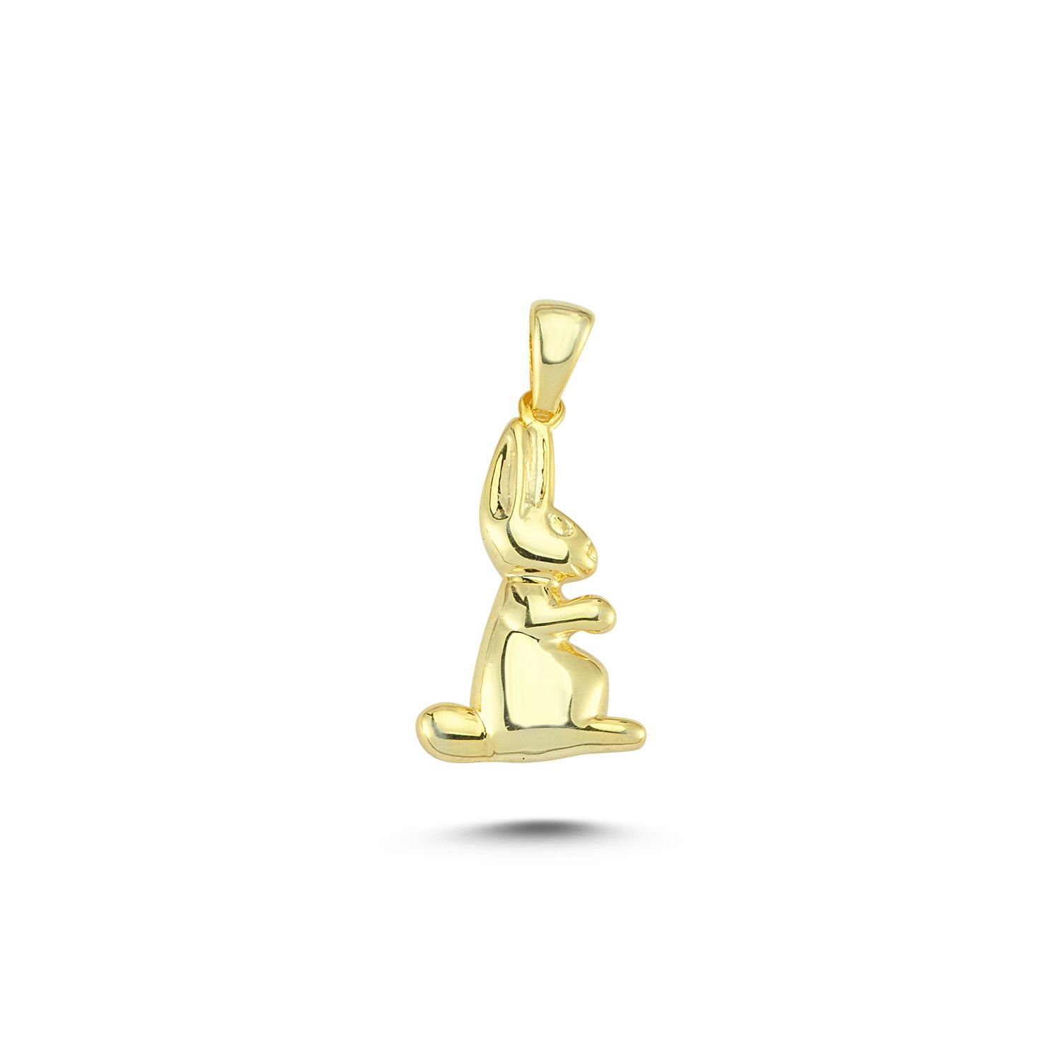 Beelo Gold 14K Altın Tavşan Kolye Ucu
