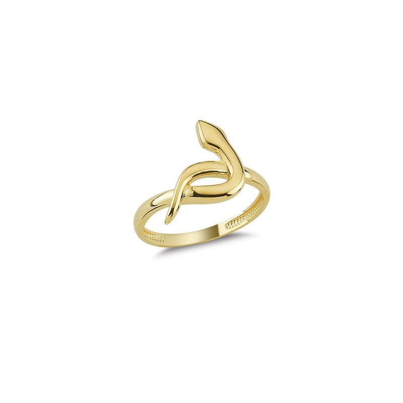 Beelo Gold 14K Altın Tasarım Yılan Yüzük