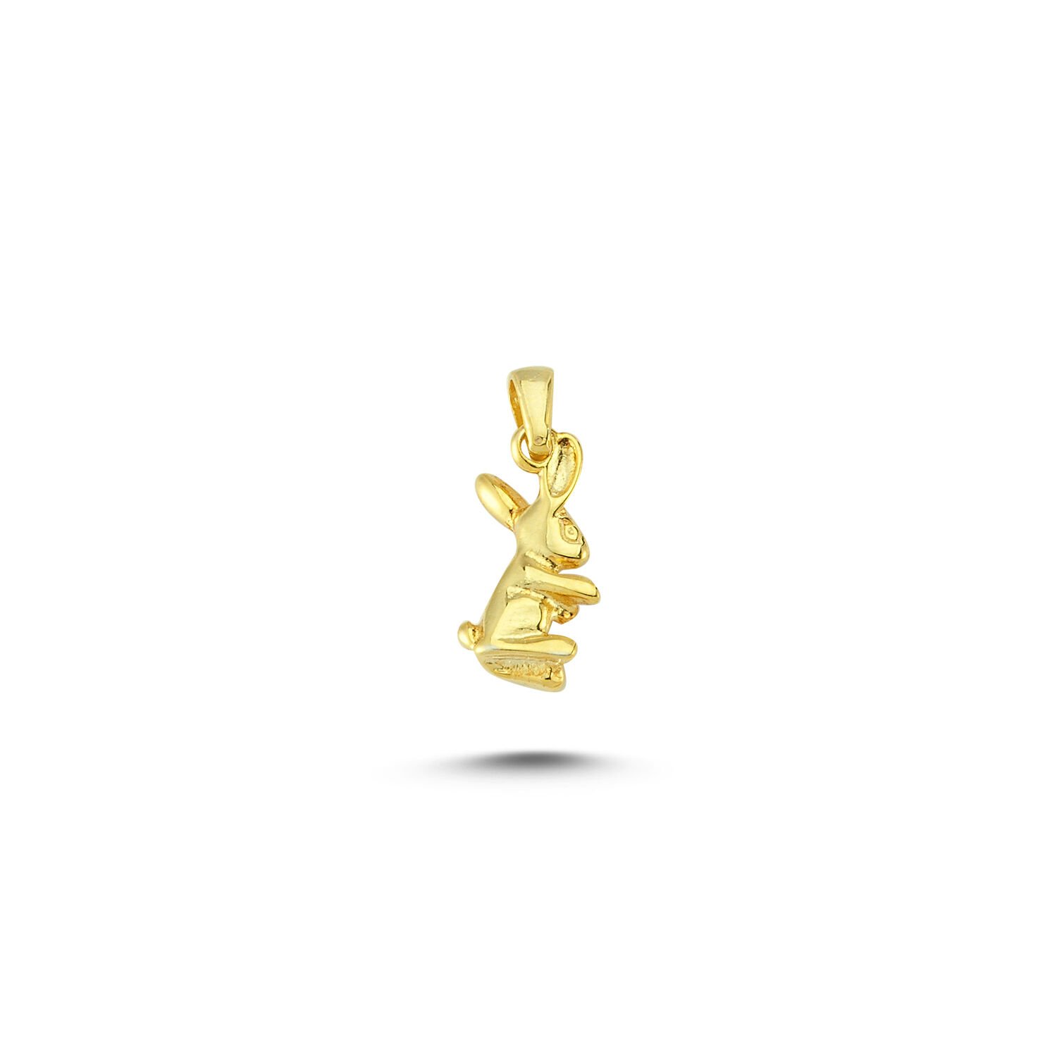 Beelo Gold 14K Altın Tavşan Kolye Ucu