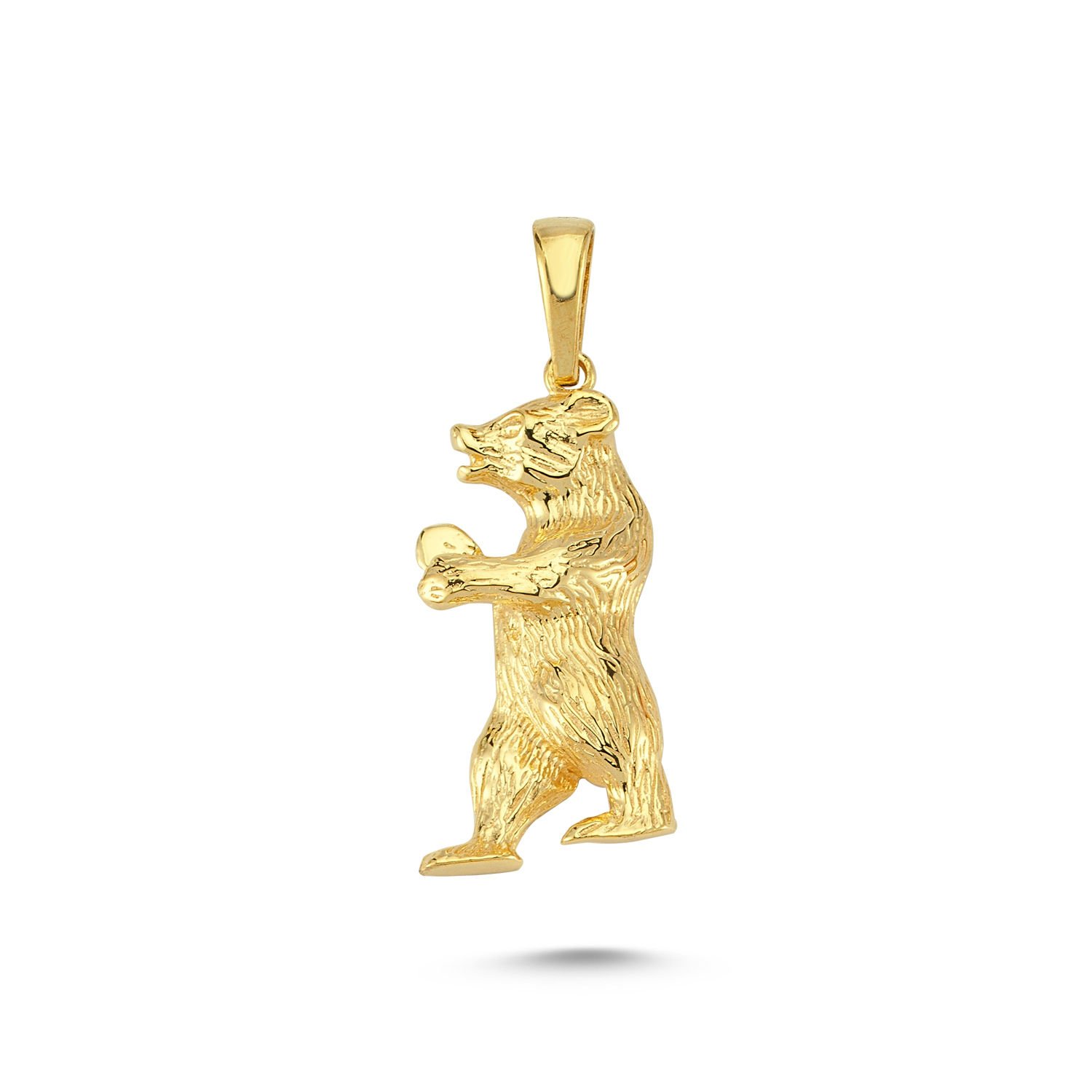 Beelo Gold 14K Altın Dans Eden Ayı Kolye Ucu