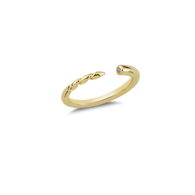 Beelo Gold 14K Altın Tasarım Yüzük
