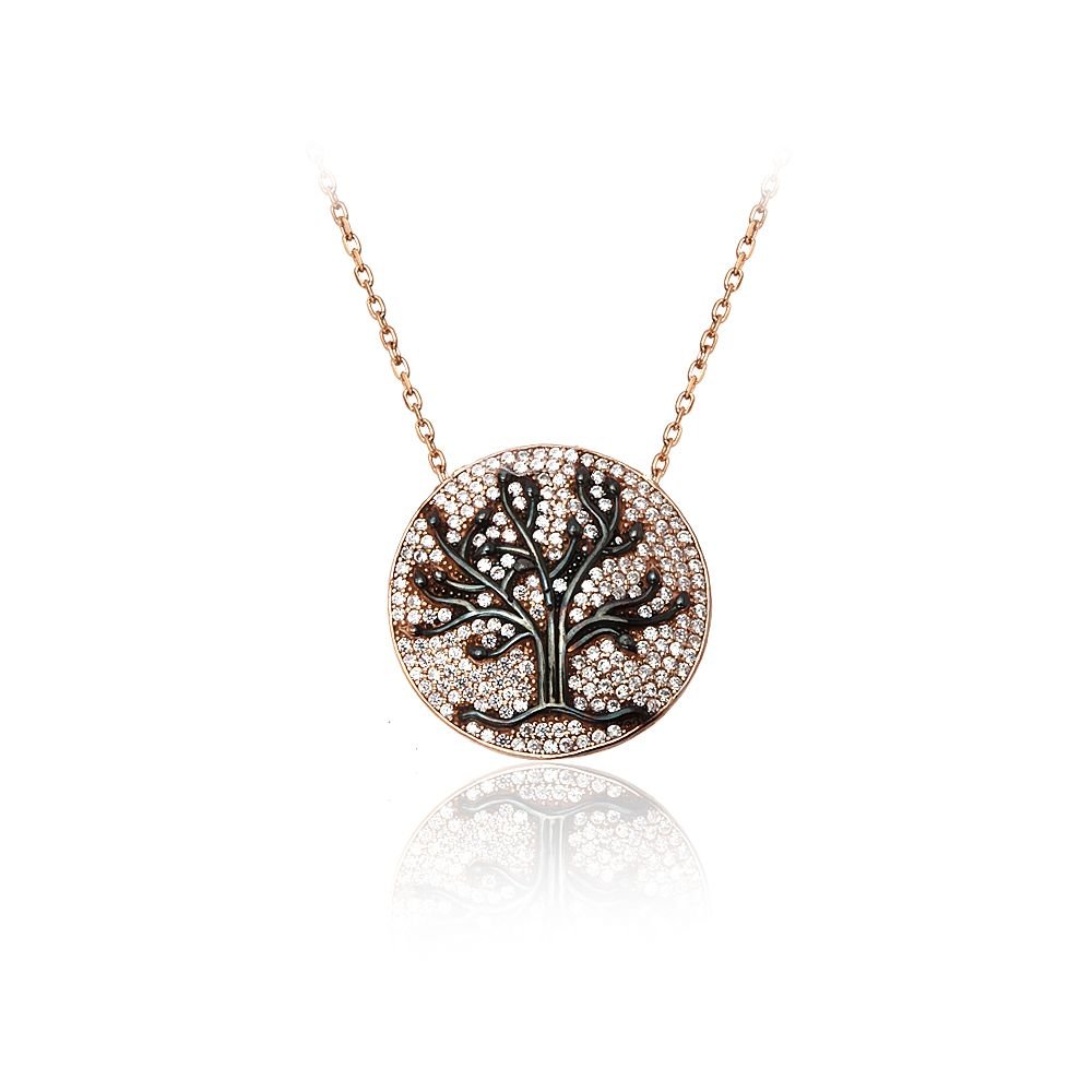 Beelo Silver Rose Altın K. 925K Gümüş Ağaç Kolye