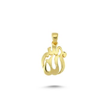 Beelo Gold 14K Altın Allah Yazılı Kolye Ucu