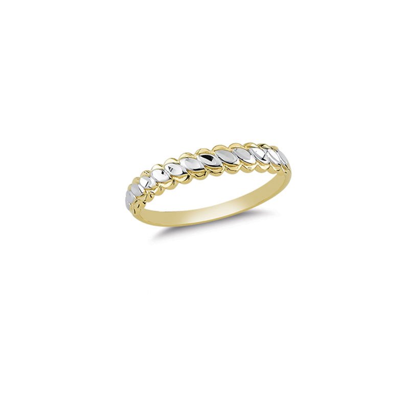 Beelo Gold 14K Altın Tasarım Burma Alyans Yüzük