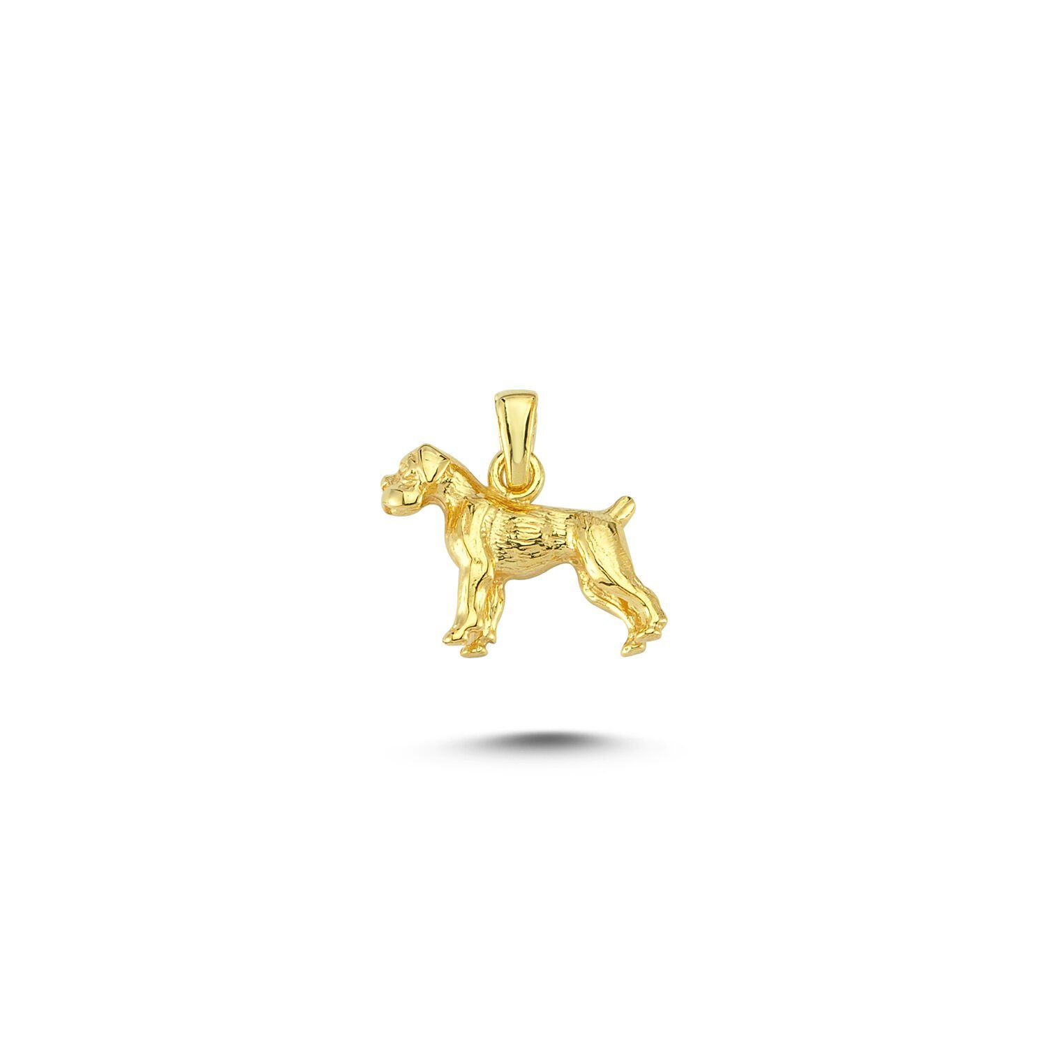 Beelo Gold 14K Altın Boksör Köpek Kolye Ucu