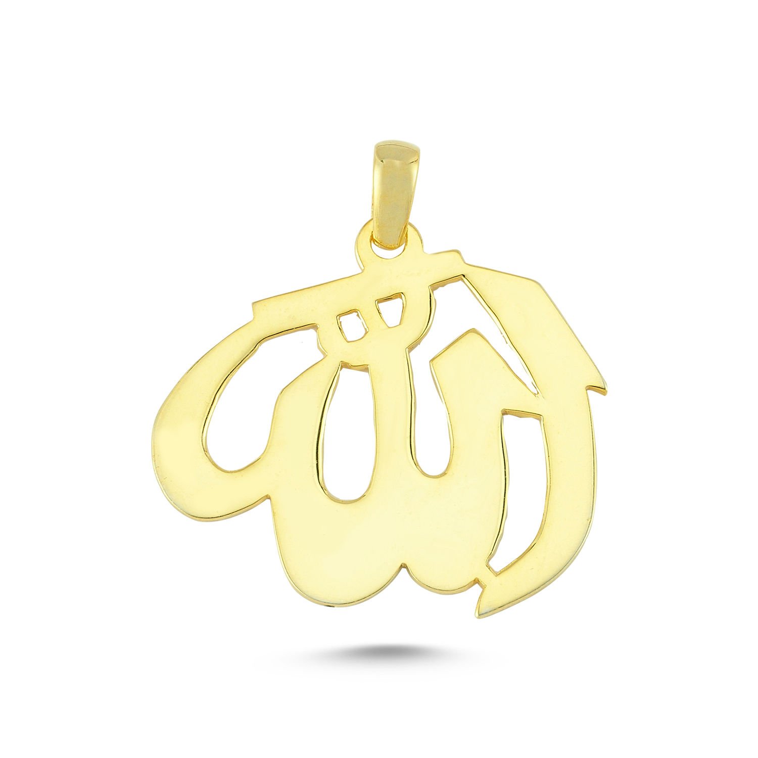 Beelo Gold 14K Altın Allah Yazılı Kolye Ucu7.06