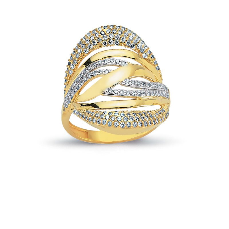 Beelo Gold 14K Altın Tasarım Yüzük BGAZ142