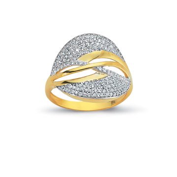 Beelo Gold 14K Altın Tasarım Yüzük BGAZ143