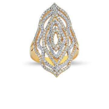 Beelo Gold 14K Altın Tasarım Yüzük BGAZ147