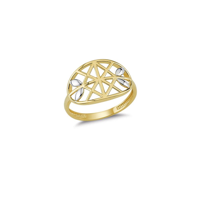 Beelo Gold 14K Altın Tasarım Yüzük