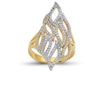 Beelo Gold 14K Altın Tasarım Yüzük BGAZ152