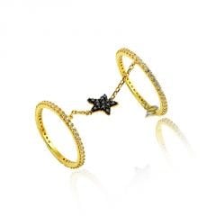 Beelo Gold 14K Altın Yıldız Eklem Tasarım Yüzük