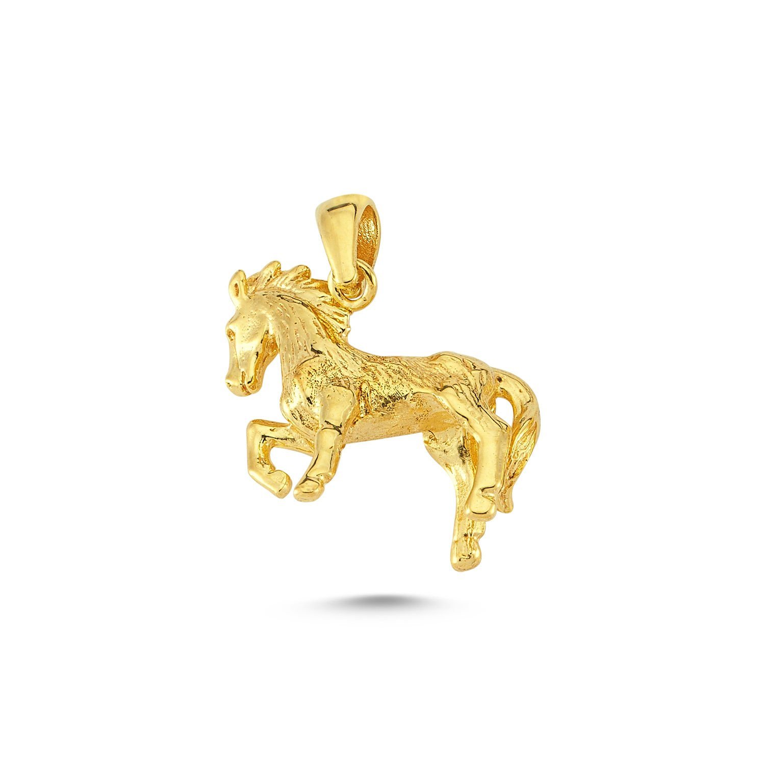 Beelo Gold 14K Altın Koşan At Kolye Ucu
