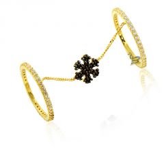 Beelo Gold 14K Altın Kartanesi Eklem Tasarım Yüzük