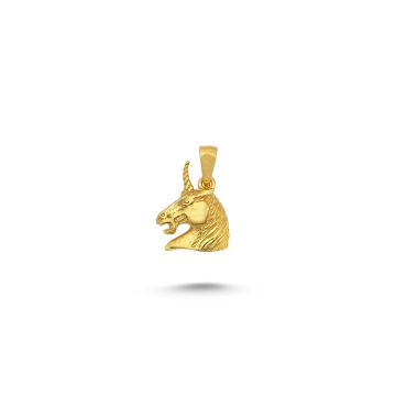 Beelo Gold 14K Altın Unicorn Kolye Ucu