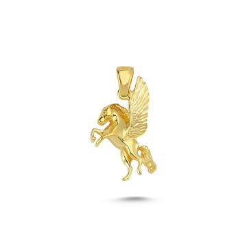 Beelo Gold 14K Altın Unicorn Kolye Ucu