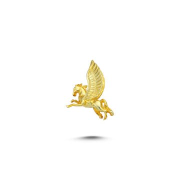 Beelo Gold 14K Altın Kanatlı At Kolye Ucu
