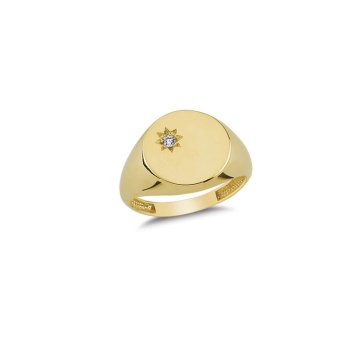 Beelo Gold 14K Altın Tasarım  Yüzük