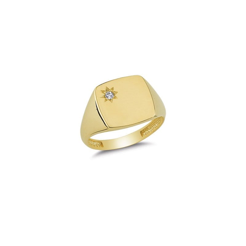 Beelo Gold 14K Altın Tasarım  Yüzük