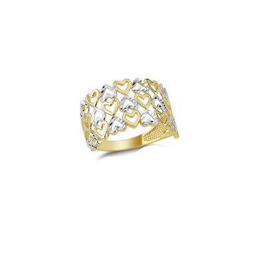 Beelo Gold 14K Altın Tasarım Kalp  Yüzük