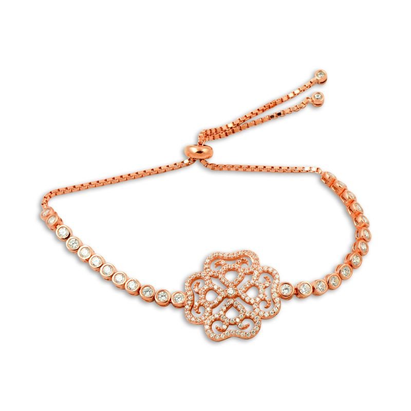 Beelo Silver Rose Altın K. 925K Gümüş Tasarım Bileklik