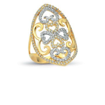 Beelo Gold 14K Altın Tasarım Yüzük BGAZ170