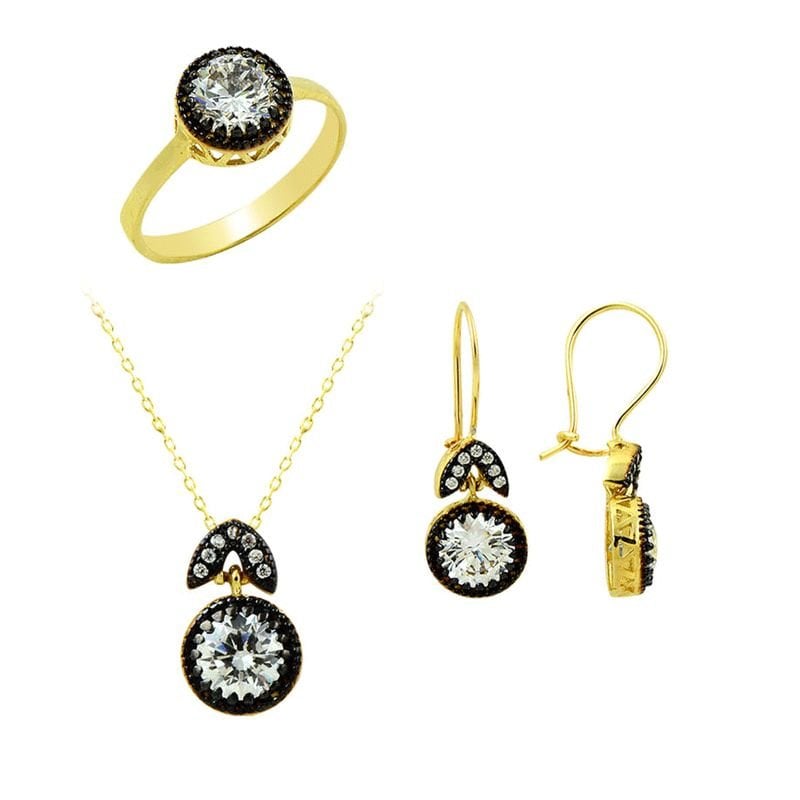 Beelo Gold 14K Altın Elmas Osmanlı Set