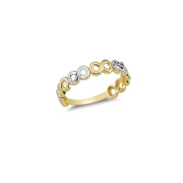Beelo Gold 14K Altın Tasarım Sonsuzluk  Yüzük