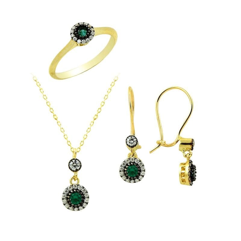 Beelo Gold 14K Altın Elmas Osmanlı Hürrem Set