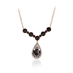 Beelo Silver Rose Altın K. 925K Gümüş Damla Kolye
