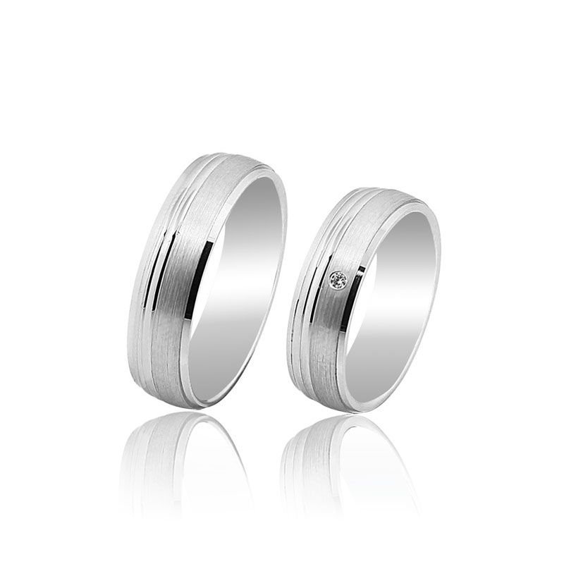 Beelo Gold 14K Altın 6 mm Alyans İkili Set Yüzük