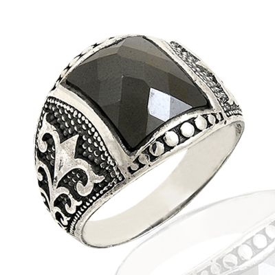 Beelo Silver 925K Gümüş Erkek Oniks Yüzük BGEY018