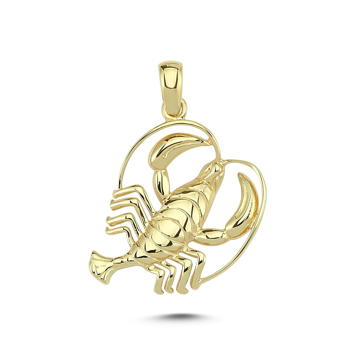 Beelo Gold 14K Altın Yengeç Burcu Kolye Ucu