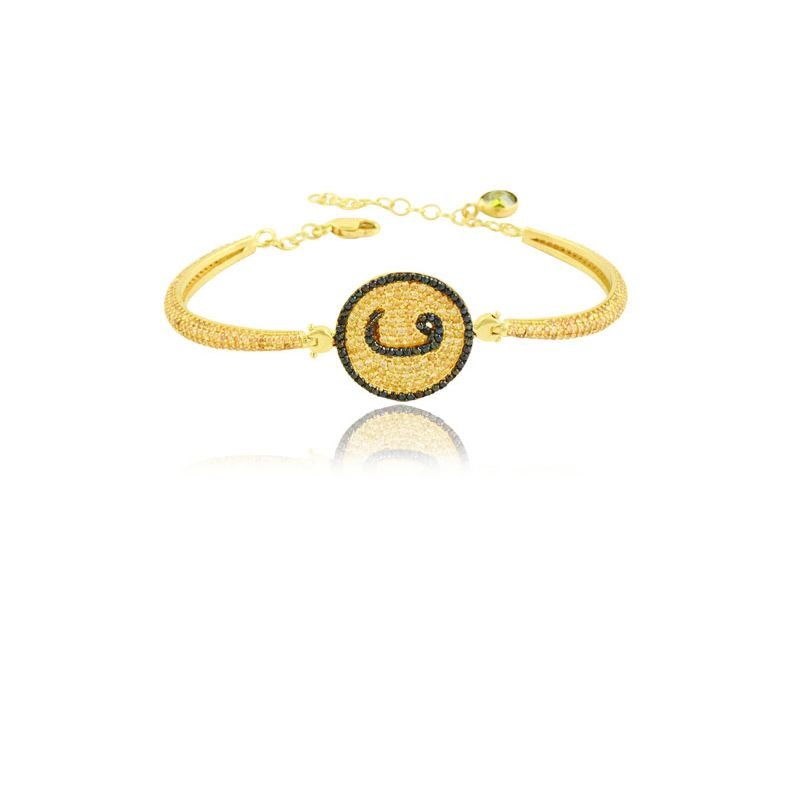 Beelo Gold 14K Altın Dizayn Vav  Bilezik