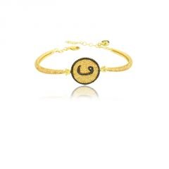 Beelo Gold 14K Altın Dizayn Vav  Bilezik