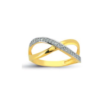 Beelo Gold 14K Altın Tasarım Yüzük BGAZ293