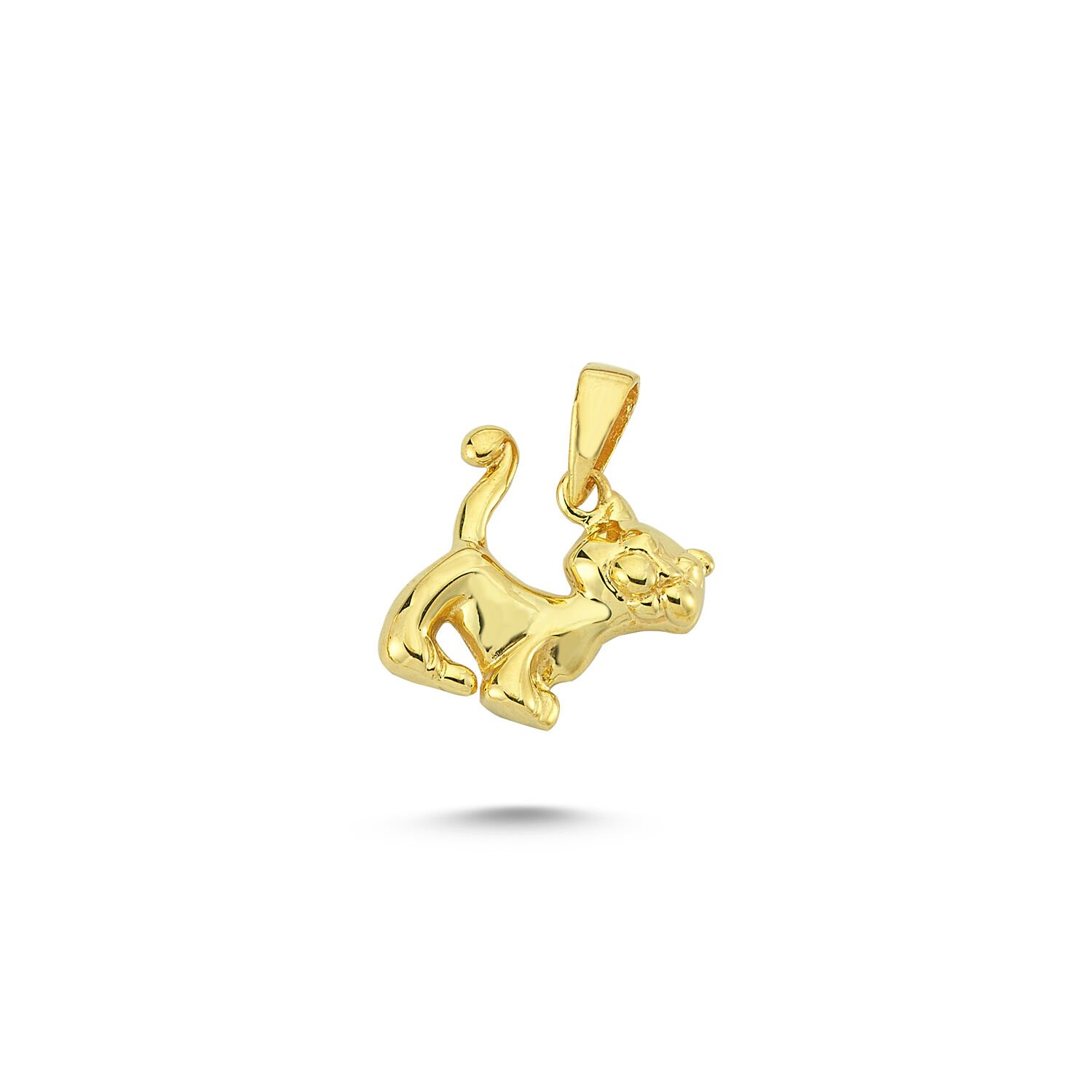 Beelo Gold 14K Altın Sevimli Kedi Kolye Ucu