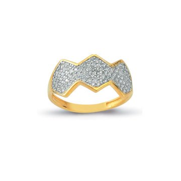 Beelo Gold 14K Altın Tasarım Yüzük BGAZ295
