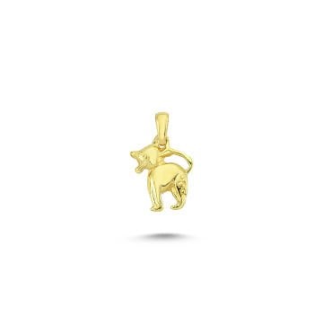 Beelo Gold 14K Altın Kedi Kolye Ucu