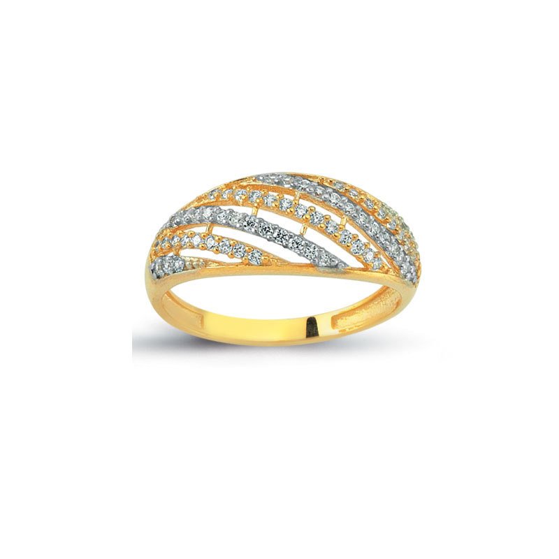 Beelo Gold 14K Altın Tasarım Yüzük BGAZ297