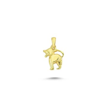 Beelo Gold 14K Altın Kedi Kolye Ucu
