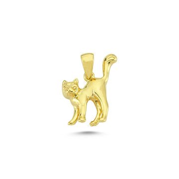 Beelo Gold 14K Altın Kedi Kolye Ucu
