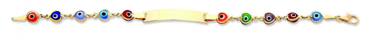 Beelo Gold 14K Altın Renkli Çocuk Nazar Bileklik CMK074