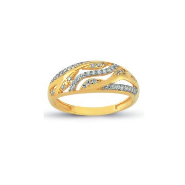 Beelo Gold 14K Altın Tasarım Yüzük BGAZ304