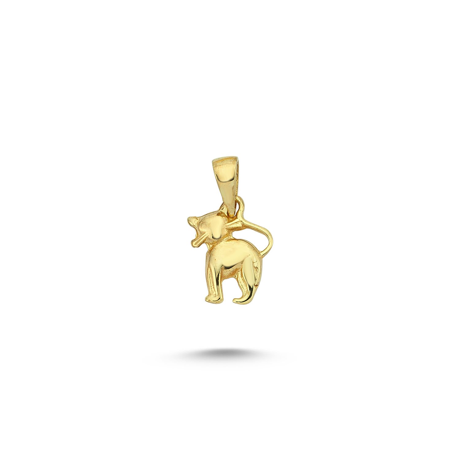 Beelo Gold 14K Altın Kedi Kolye Ucu