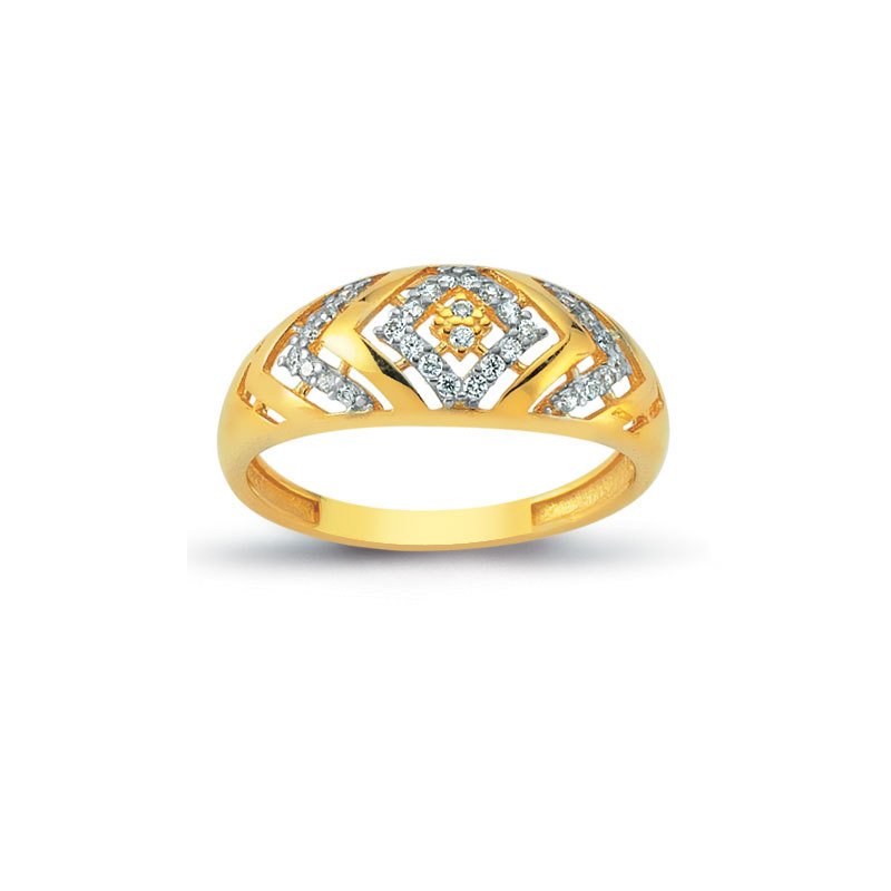 Beelo Gold 14K Altın Tasarım Yüzük BGAZ312