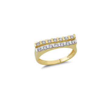 Beelo Gold 14K Altın Tasarım Yüzük