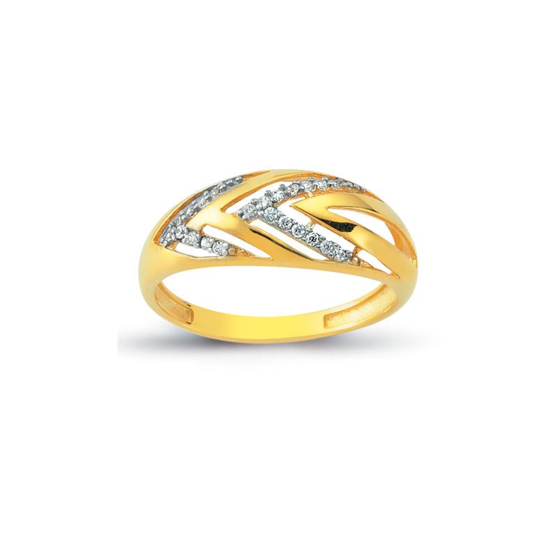 Beelo Gold 14K Altın Tasarım Yüzük BGAZ318