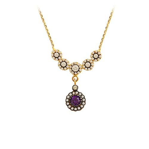 Beelo Gold 14K Altın Yakut Osmanlı Kolye BGKL096