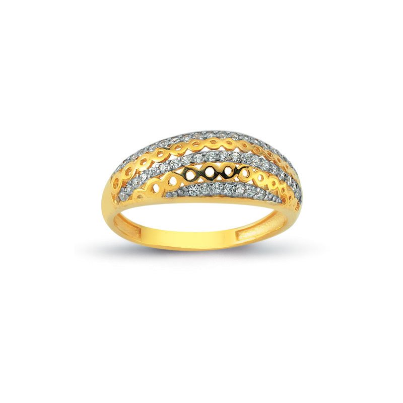 Beelo Gold 14K Altın Tasarım Yüzük BGAZ320